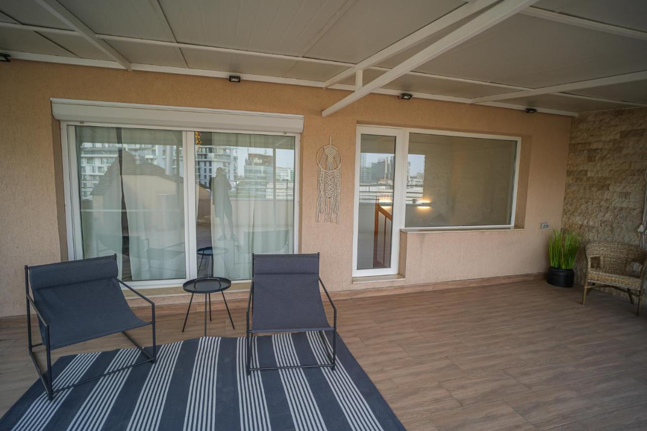 Penthouse With Huge Rooftop & Amazing City View Bükreş Dış mekan fotoğraf