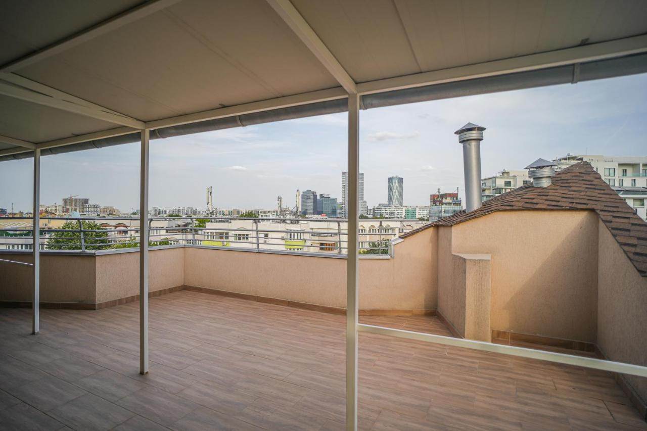 Penthouse With Huge Rooftop & Amazing City View Bükreş Dış mekan fotoğraf